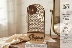 3D Jewelry Display Stand Laser Cut. Jewelry Organizer SVG Product Image 1