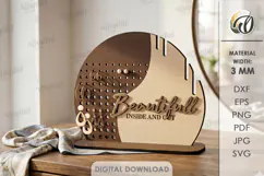3D Jewelry Display Stand Laser Cut. Jewelry Organizer SVG Product Image 1