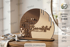 3D Jewelry Stands Bundle Laser Cut. Jewelry Organizer SVG Product Image 8