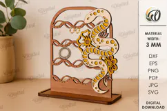 Jewelry Stand Laser Cut. Jewelry Organizer SVG Product Image 1