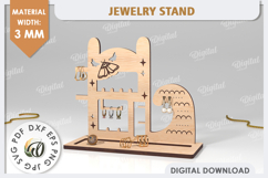 Jewelry Organizer Laser Cut. 3D Jewelry Stand SVG Product Image 1