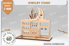 Jewelry Organizer Laser Cut. 3D Jewelry Stand SVG Product Image 1