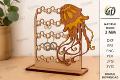 Jewelry Stand Laser Cut. Jewelry Organizer SVG Product Image 1