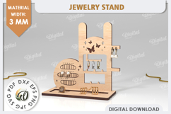 Jewelry Organizer Laser Cut. 3D Jewelry Stand SVG Product Image 1