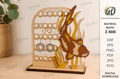 Jewelry Stand Laser Cut. Jewelry Organizer SVG Product Image 1