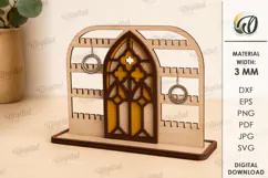 Jewelry Stand Laser Cut. Jewelry Organizer SVG Product Image 1