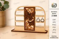 Jewelry Stand Laser Cut. Jewelry Organizer SVG Product Image 1