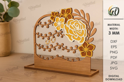Jewelry Stands Bundle Laser Cut. Jewelry Organizer SVG Product Image 9