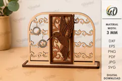 Jewelry Stand Laser Cut. Jewelry Organizer SVG Product Image 1