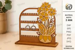 Jewelry Stand Laser Cut. Jewelry Organizer SVG Product Image 1