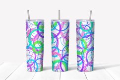 Abstract grunge circles tumbler,20 oz skinny tumbler Product Image 2