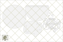 Happy Valentine&#039;s Day Door Hanger SVG | Hearts Welcome Sign Product Image 2