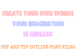 Jigsaw Puzzle Alphabet Lettering Font Gaming ABC OTF Product Image 3