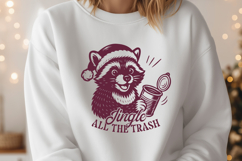 Jingle All The Trash SVG, Funny Christmas Raccoon Xmas PNG Product Image 3