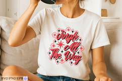 Jingle All the Way Christmas SVG PNG T-shirt Design Product Image 1
