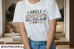 Christmas Boho SVG T-shirt Design. Christmas T-shirt Product Image 3