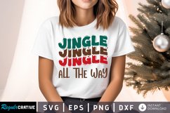 Jingle All The Way SVG ,Christmas SVG Design Product Image 1