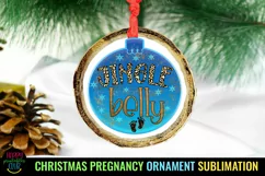 Jingle BelIy Christmas Pregnancy Ornament I Holiday Ornament