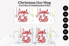 jingle bells coffee mug svg 11oz mug svg presized for 11oz glass or 11oz mug ready to cut cut files and sublimation files