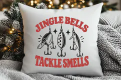 Jingle Bells Tackle Smells SVG, Funny Christmas Fishing PNG Product Image 3