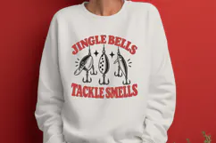 Jingle Bells Tackle Smells SVG, Funny Christmas Fishing PNG Product Image 2