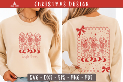Jingle Bones Dancing Christmas Skeletons SVG