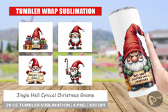 Jingle Hell Gnome Tumbler Product Image 1