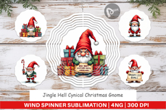 Jingle Hell Gnome Wind Spinner Product Image 1