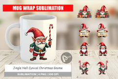 Jingle Hell Gnome Mug Wrap Product Image 1