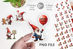 Jingle Hell Gnome Sticker Product Image 1
