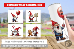 Jingle Hell Gnome Tumbler Product Image 1