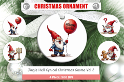 Jingle Hell Gnome Ornament Product Image 1