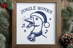 Jingle Honks SVG | Funny Goose Christmas PNG for Cricut Product Image 3