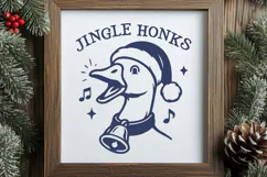 Jingle Honks SVG | Funny Goose Christmas PNG for Cricut Product Image 3