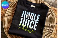 Jingle juice crew Christmas Canva Frame Shirt Design Product Image 1