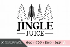 Jingle Juice SVG, Christmas Vibes holiday SVG, Christmas SVG Product Image 1