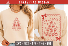 Jingle Skulls Christmas Tree SVG Coquette designs