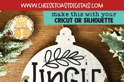 Jingle All The Way | Christmas Ornament SVG for Rounds Product Image 2