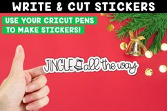 Jingle all the way | Write and Cut Sticker | Cricut Pen Product Image 1