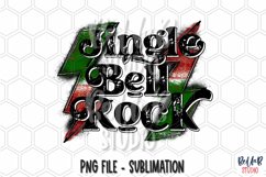 Jingle Bell Rock Sublimation Design, Rock N Roll Christmas Product Image 1