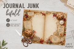 Cranberry Recipe Junk Bifold Vintage autumn scrapbook Product Image 1