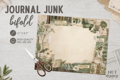 Botanical Sage Junk Journal Page collage motivational quotes Product Image 1