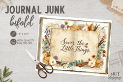 Autumn harvest Journal Junk Bifold distressed antique paper Product Image 1