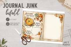 Autumn Soup Journal Junk Bifold distressed antique paper Product Image 1
