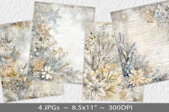 Letter paper junk journal backgrounds Product Image 1