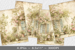 Letter paper junk journal backgrounds Product Image 1