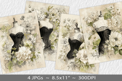 Letter paper junk journal backgrounds Product Image 1