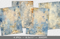 Letter paper junk journal backgrounds Product Image 1