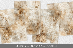 Letter paper junk journal backgrounds Product Image 1