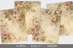 Letter paper junk journal backgrounds Product Image 1